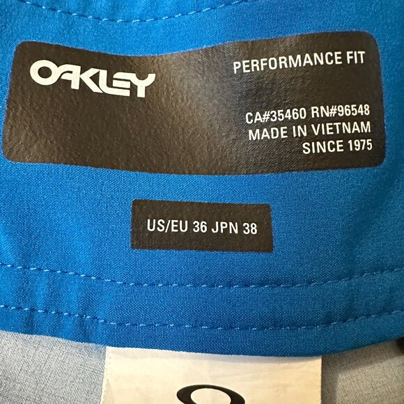 EUC Oakley Blue Striped/Floral Retro Split 21 Board Shorts in Men's 36 - Picture 3 of 10